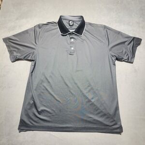 FootJoy FJ Golf Polo Shirt Mens XXL‎ Gray Performance Orchard Lake Country Club